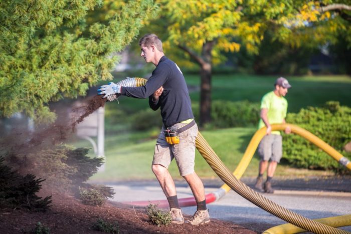 Mulch delivery and install